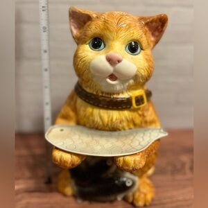 Ceramic Cat Kitty Cookie Jar